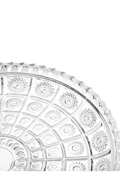 Delisoga A multi-use glass serving dish for sweets, fruits and nuts, size 35 cm