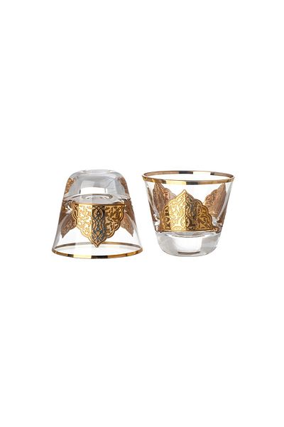 Dania A set of 12 Turkish-made Arabic coffee cups with elegant and unique designs