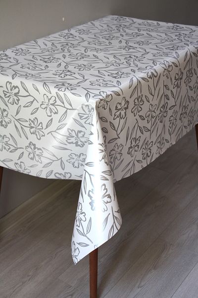 DDHOME Fiber Lined Erasable PVC Oilcloth Tablecloth