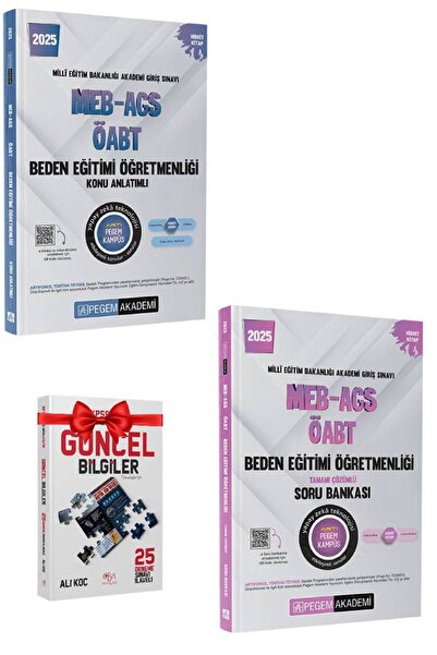 Pegem Akademi Yayıncılık 2026 MEB AGS ÖABT Beden Eğitimi Öğretmenliği Konu An...