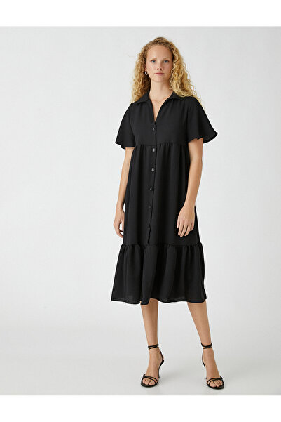 Koton Φόρεμα πουκάμισο με βολάν