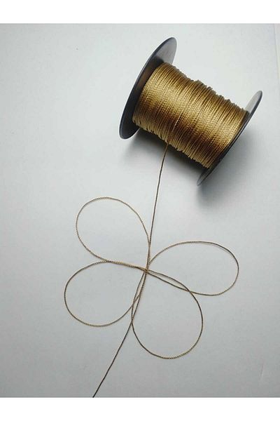 Eskişehir hobi sanat Σχοινί χάντρες προσευχής 50 μέτρων Milk Coffee - Χρώμα 0,8 mm