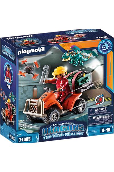 Playmobil - Dragons: Vehiculul Lui Icaris Si Phil