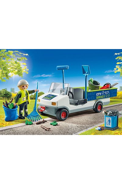 Playmobil - Maturator De Strazi Cu Vehicul
