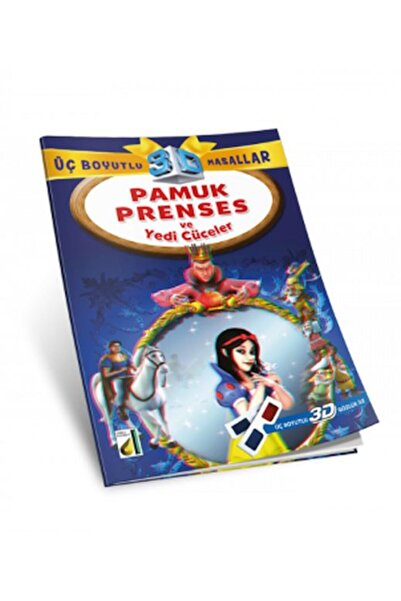 İthaki Yayınları Üç Boyutlu Masallar - Pamuk Prenses ve Yedi Cüceler (3D Gözl...