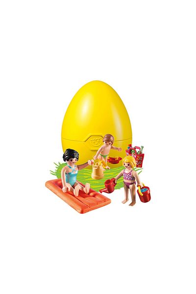 Playmobil - Piggy bank egg fun on the beach