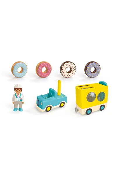 Playmobil Junior - Camion de stivuit si sortat cu gogosi