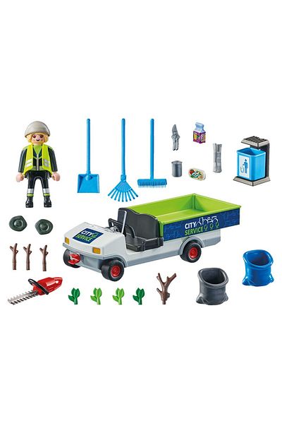 Playmobil - Maturator De Strazi Cu Vehicul