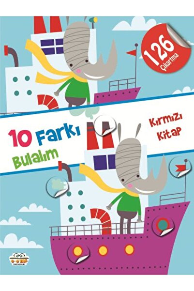 Generic Brand 10 Farkı Bulalım-Kırmızı Kitap