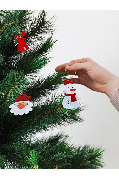 Genel Markalar 3'lü Keçe Yılbaşı Süsü | EL Yapımı Yılbaşı Süsü | Çam Ağacı Süsü