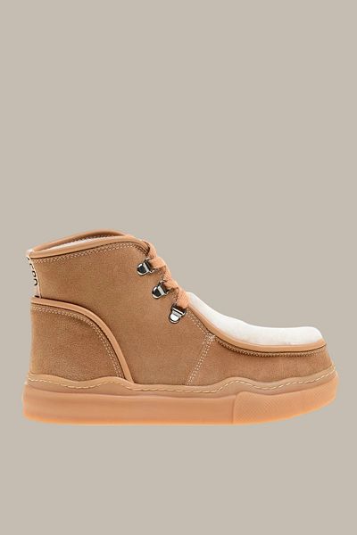 Flow Misseale Leather + Textile Tan Women's Boots Burgos