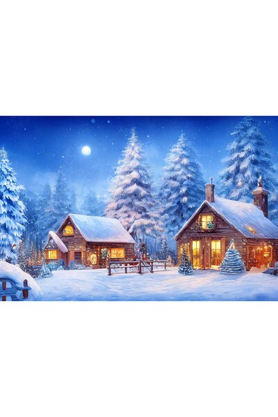 Aden KIŞ MANZARALI KANVAS TABLO