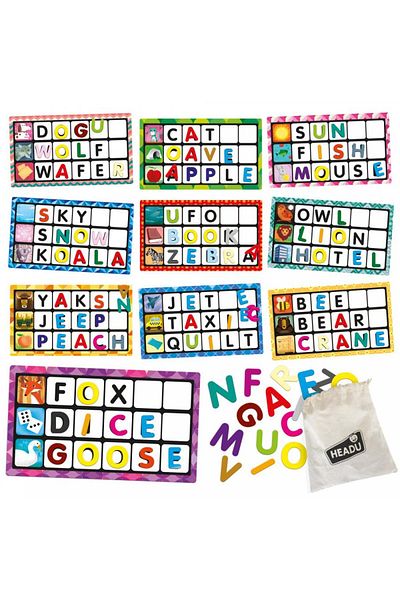 Headu Montessori - Joc Bingo Atingeti Imagini Si Cuvinte