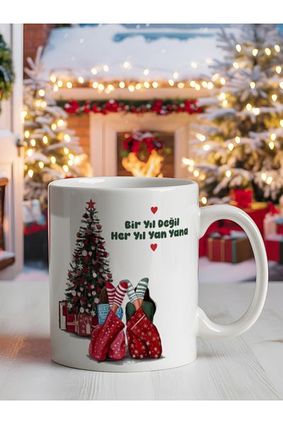 SEELENGLANZ Not One Year Every Year Side by Side Girlfriend Custom Printed Mug