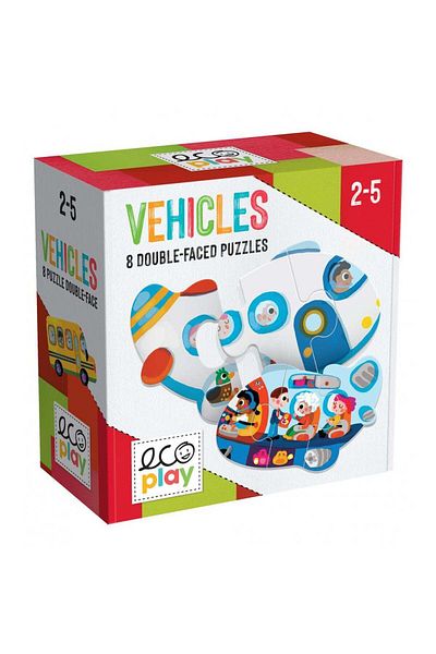 Headu Ecoplay - Puzzle-Uri Set Vehicule
