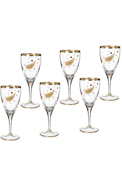 Dania طقم مكون من 6 أكواب عصير صناعة تركية بتصاميم أنيقة ومميزة