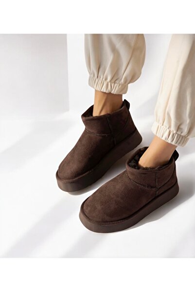 runa shoes κοντές μπότες από σουέτ με γούνα εσωτερικά