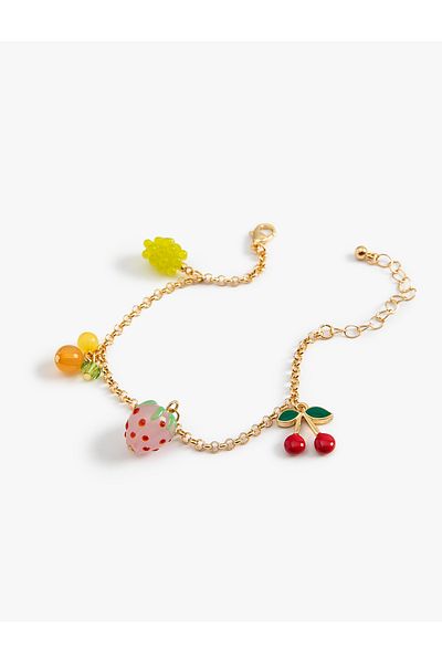 Koton Chain Bracelet Fruit Detailed Dangle