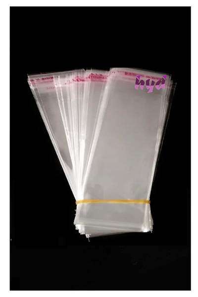 Hyd 100 Adet Oyuncak Jelatini Şeffaf Parlak Yapışkanlı Ambalaj 8x15 Cm