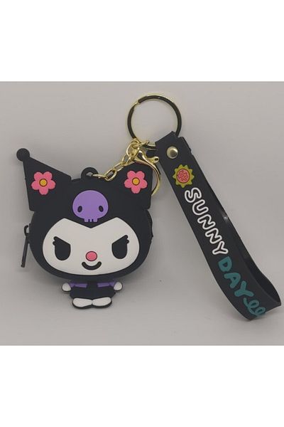 FuryaTedarik KUROMİ Portofel din silicon Breloc Kuromi Ornament pentru mașină