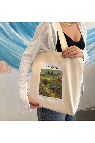page journals Kanvas Bez Çanta - VAN GOGH - 320 GR - %100 PAMUK - BÜYÜK BOY