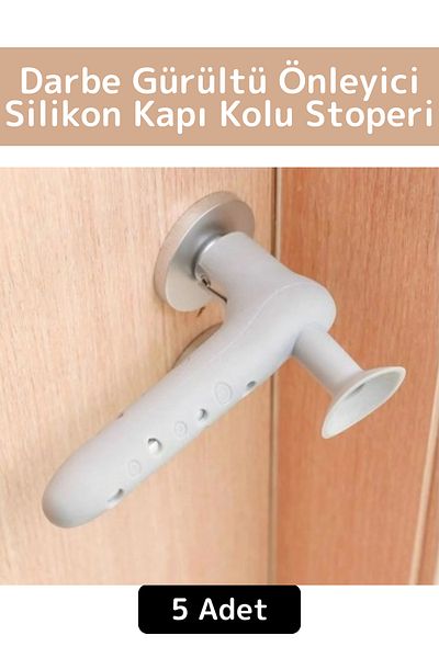 Wintoup Întrerupător de mâner de ușă din silicon anti-coliziune de înaltă calitate premium, 5 buc.