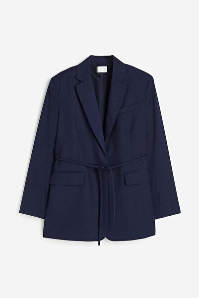 H&M Tie-belt blazer