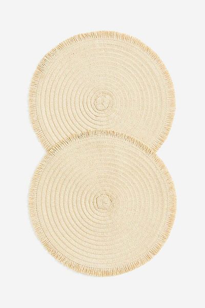 H&M 2-pack Round Place Mats