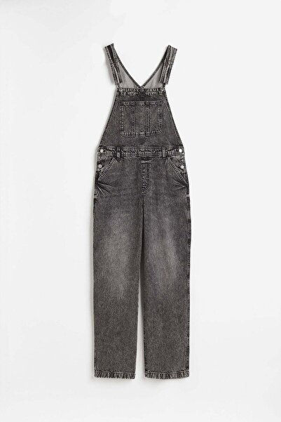 H&M Straight Denim dungarees