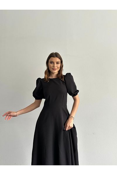 SONREİR DETAIL VODOVODNÍHO RUKÁVU ŠATY MIDI VELIKOSTI