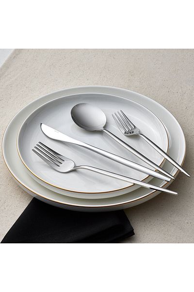 Apricot Faro 24 Piece Fork Spoon Knife Box for 6 Persons