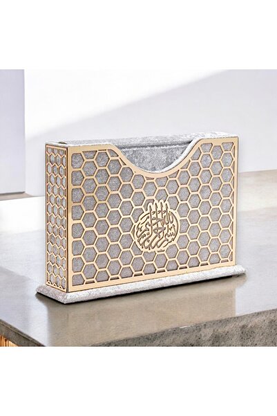 İPEK NEŞRİYAT İPEK HEDİYELİK Шикарна подарункова коробка з Кораном, обшита ок...