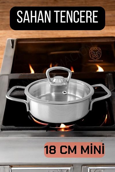 Transformacion 18 cm Mini Stainless Steel Saucepan - with Lid, 720323