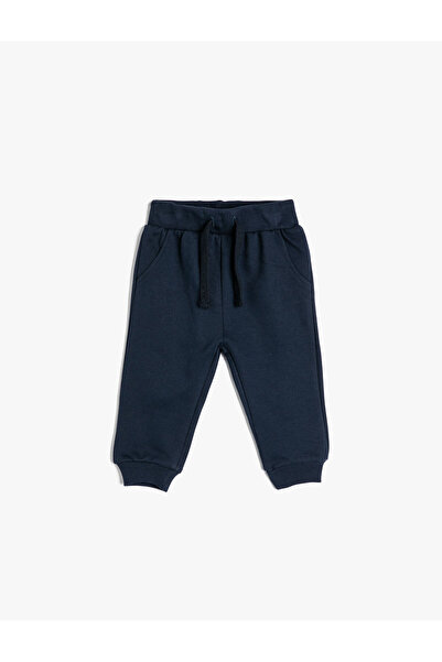 Koton Basic Jogger Sweatpants with Drawstring Pocket Tie Waist Cotton