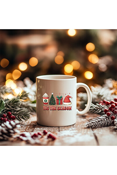 North Whiskers Tis The Season Yılbaşı Baskılı Kupa