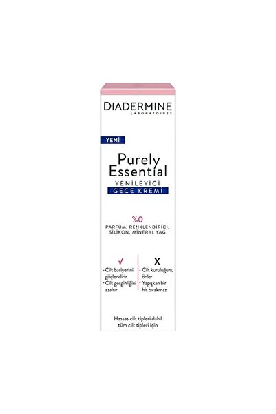 Diadermine Purely Essential Regenetive Night Cream Yenileyici Gece Kremi 40 ml