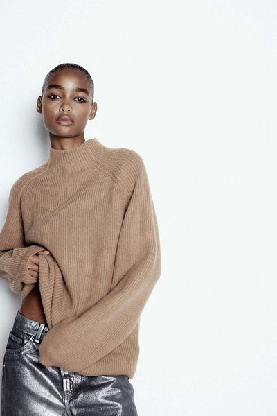 H&M Rib-knit turtleneck jumper