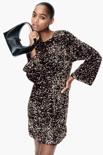 H&M Sequined A-line dress