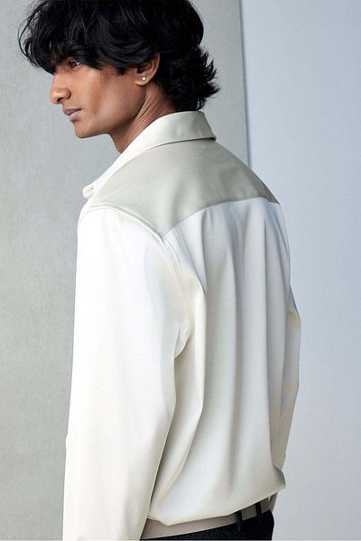 H&M Regular Fit Satin overshirt