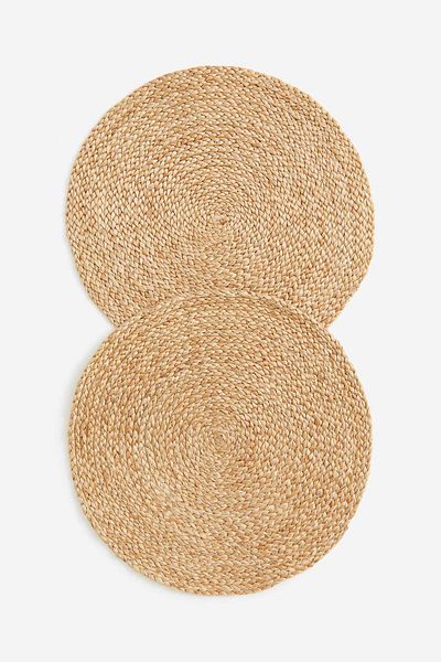 H&M 2-pack jute place mats