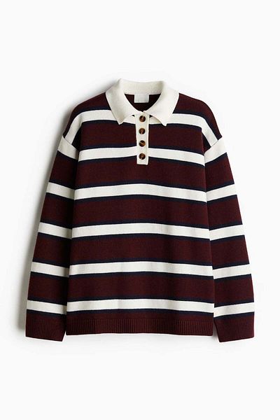 H&M Fine-knit polo shirt