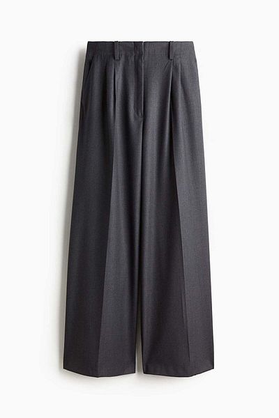 H&M Wide twill trousers