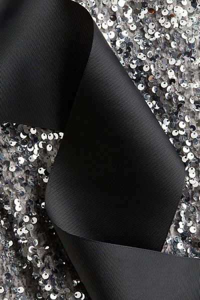 H&M Sequined tie-back dress