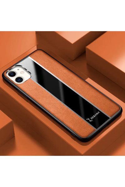 Zebana Premium Leather Case Brown iPhone X/Xs