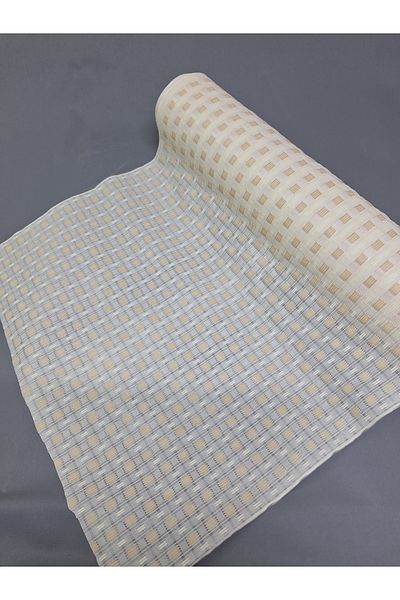 Başak Ev Tekstili Culoarea crem PVC Trim Lace Runner - Acoperire pentru rafturi și dulapuri