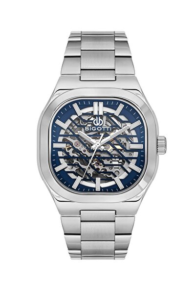 Bigotti Milano Çelik Kordonlu Otomatik Mekanizma Spor Kasa Erkek Kol Saati