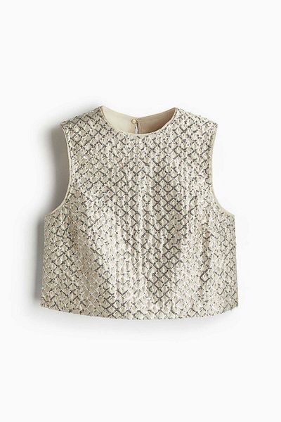 H&M Embellished vest top