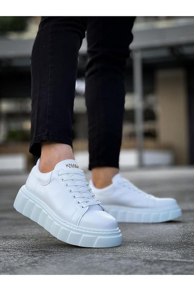 Knack Pantofi casual albi cu talpă înaltă - 144 modele