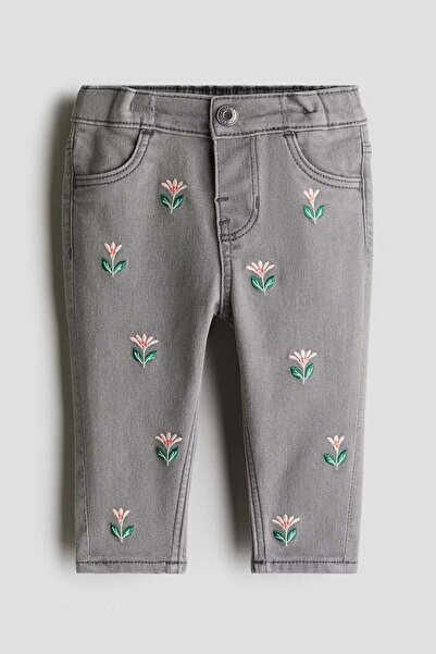 H&M Embroidered jeans