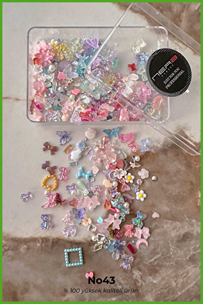 Nera Classy 3D Charm Tırnak Süsü, Protez Tırnak Nail Art Süsleme Charm